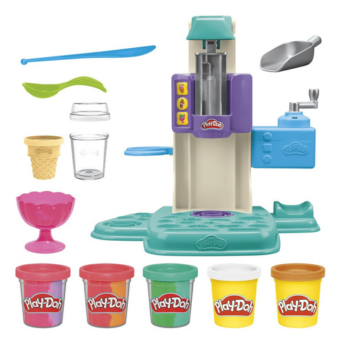 Set De Masas Play Doh Heladería Multicolor +3 Años Multicolor