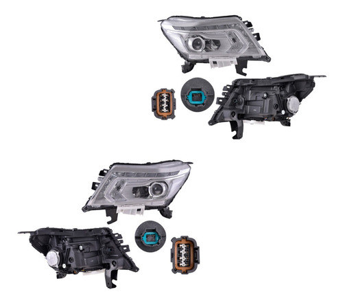 Set 2 Faros Generica Nissan Frontier 16_18