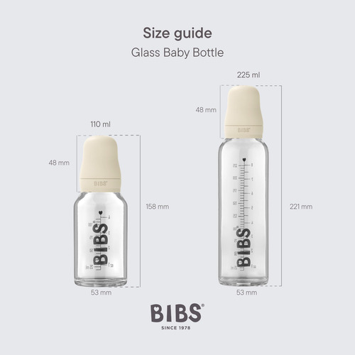 Bibs Bottle Bottle Complete Set 110 Ml | Bpa Goma Natural Gr