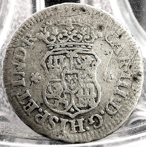 Moneda 1/2 Real Plata Del Año 1765 Columnaria