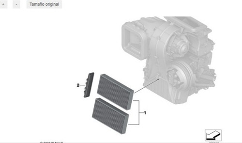 Filtro De Aire A/c Bmw Original - 64316835405
