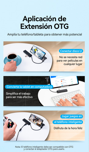 Hub Usb 3.0 Vention/ 4xusb/ 1xmicrousb Pd