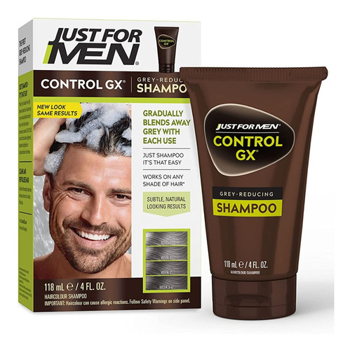 Shampoo Reductor De Canas Just For Men Control Gx (118 Ml)