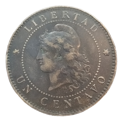 Moneda 1 Centavo De Patacón Argentina 1892 Cj# 47 Difícil