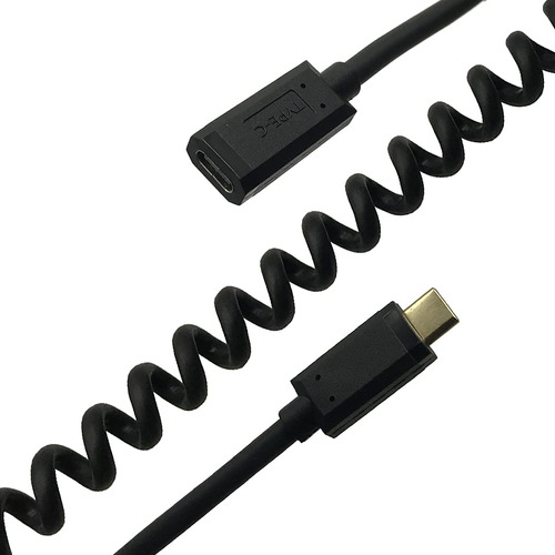 Mmnne Cable Extension Usb C Espiral Gen2 100 W 5 Carga Tipo