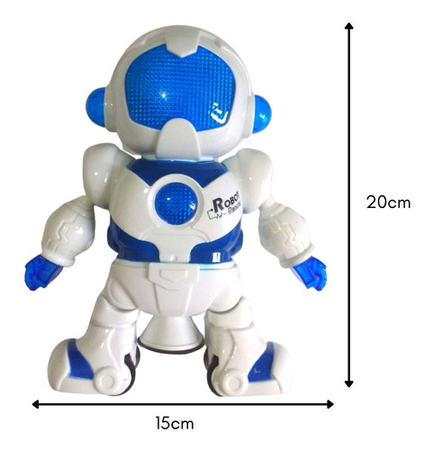 Imagen 2 de 6 de Robot Bailarín A Pilas C/música Y Luces Juguete Niños
