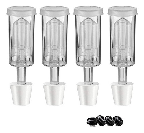 Kit De Tapas De Fermentación Airlock Con 6 Tapones, Cerradur