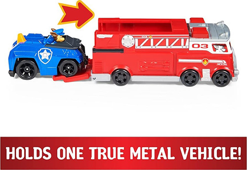 Set Vehiculos Marshall Y Chase - Paw Patrol True Metal