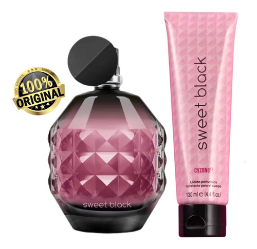 Perfume Sweet Black Y Crema Corporal Cyzone