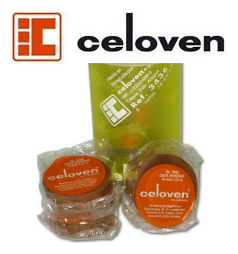 Cinta Adhesiva Transparente Celoven 18mm X 25mt Pack 6 Und