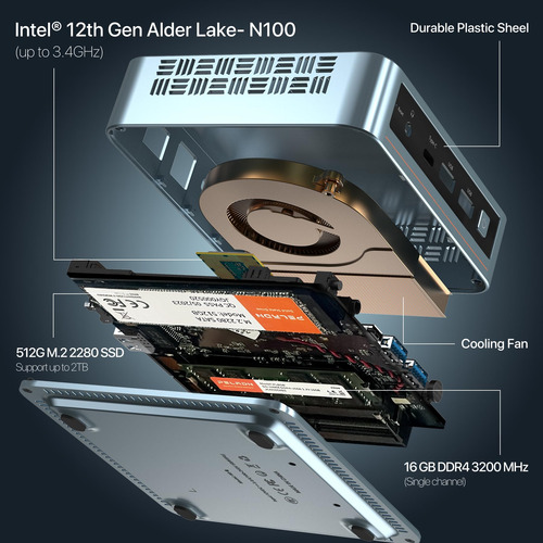 Mini Pc Peland Wi-6 Pro Intel Alder Lake-n100 De 12ª Generac