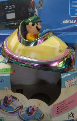 Bumper Car Mario Bros Autito Movimiento Y Sonido