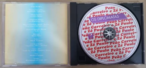 Cd Peão Carreiro E Zé Paulo / Os Diplomatas / 2008