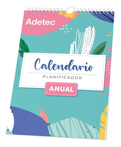Calendario Planificador Anual Mural + 4 Lapices Paper Mate