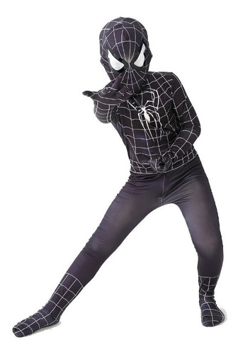 Imagem 3 de 5 de Fantasia Infantil Homem-aranha Fantasma Com Máscara Spider