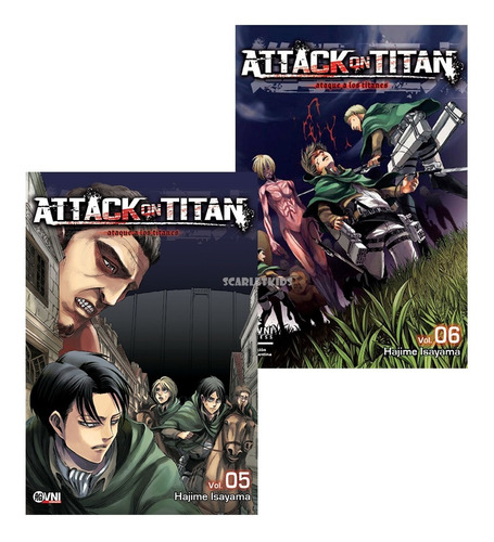 Manga Attack On Titan 2 Tomos Elegi Tu Tomo Ovni Scarletkids