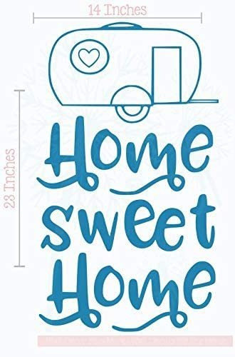 Camping Decals Home Sweet Home Camper Wall Art Vinyl St...