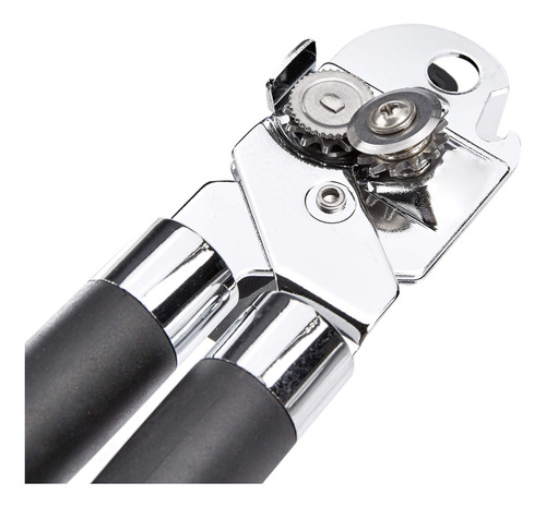 Abridor De Latas Amazon Basics Black Soft Grip Handle