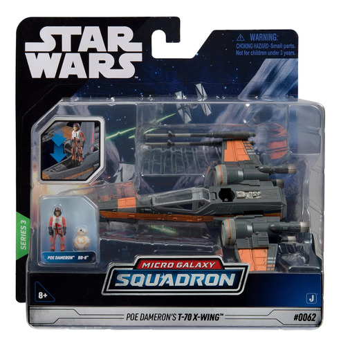 Star Wars Micro Galaxy Squadron Poe Dameron's T-70 X-wing - 