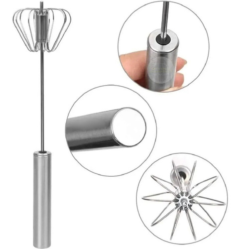 Batidor Semiautomatico Mezclador Acero Inoxidable
