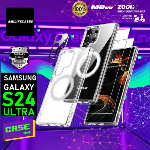 Forro Para Samsung Galaxy S24 Ultra + 2 Vidrios Pant + 1 Cam