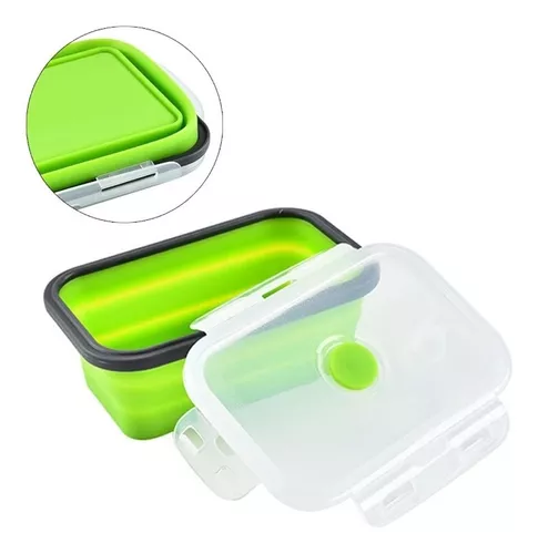 4 Unids/set Loncheras De Silicona, Recipientes Plegables Para  Almacenamiento De Alimentos, Recipiente Plegable Con Tapa Sellada, Juego De  Cajón Retráctil Con Ventilación, Caja Bento Para Microondas, Apto Para  Microondas, Recipientes Para Almacenamiento