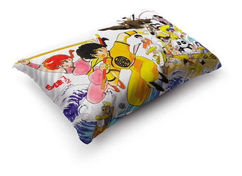 Imagen 3 de 5 de Funda De Almohada Ranma1/2 70x45cm Doble Estampado Vudú Love