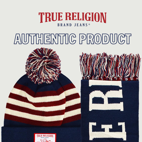 True Religion Conjunto De Gorro Y Bufanda Para Mujer, Gorro