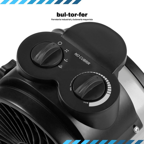 Imagen 3 de 9 de Caloventor Liliana Cfi700 Heatcyclone 1200/2400w