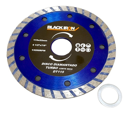 Discos Diamantado Corte Turbo 115 - 4,5´´ Black Iron Premium