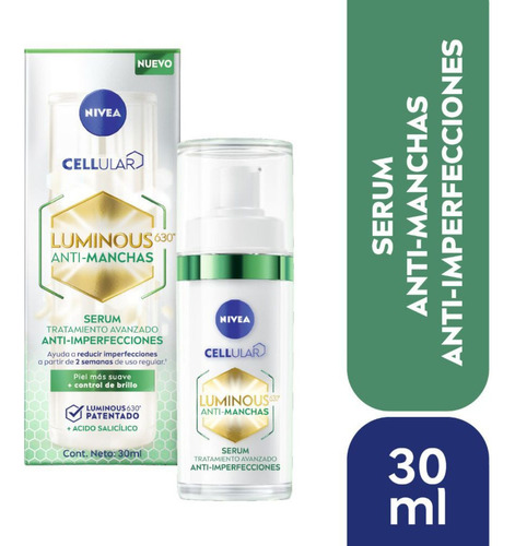 Nivea Cellular Luminous Serum Anti Manchas Marcas Acné 30ml