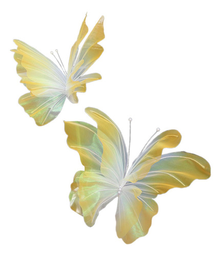 Decoración De Mariposas Artificiales, Decoración Amarillo