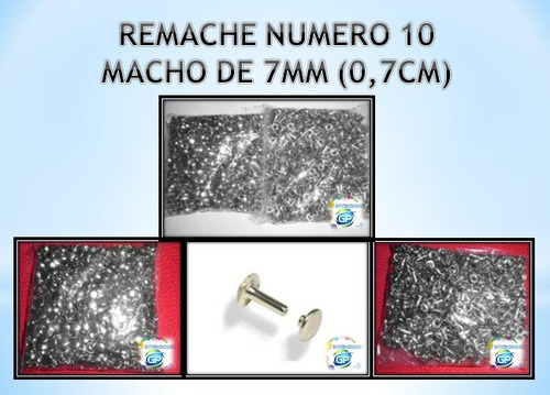 Remache 10 Para Uso Textil