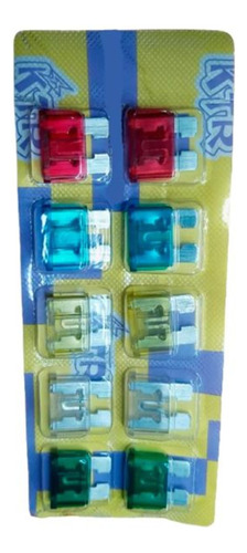 Kit 50 Fusível Automotivo Lâmina 10a 15a 20a 25a 30a