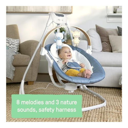 Ingenuity Simplecomfort Columpio Calmante Compacto, Barra De