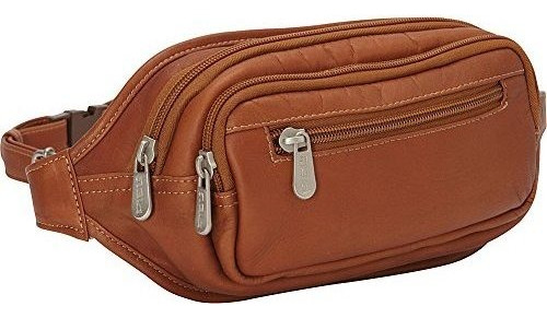 Kohala O Canguro - Piel De Cuero De Varios Zip Oval Bolsa D