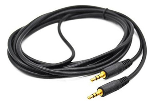 Cable Auxiliar Audio Jack 3.5mm Puntas Doradas 1 Metro