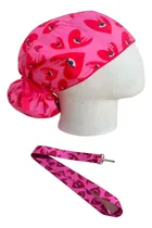 Comprar Gorro Quirúrgico Mujer + Lanyard Ojo Turco Corazon Fucsia