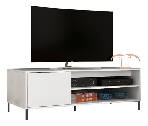 Rack De Tv Modelo Rahaf Sensacion Color Blanco