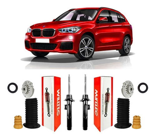 Par Amortecedor + Kit Dianteiro Bmw X1 2016 2017 2019 2020 