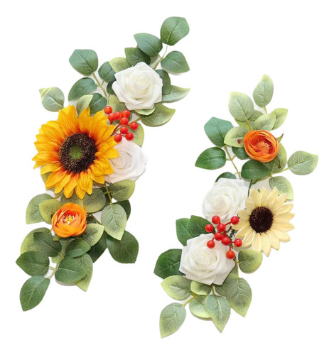 2 Piezas De Flores Artificiales Para Arco De Boda, Flores
