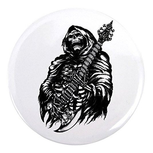 3.5 Inch Button Grim Reaper Heavy Metal Rock Player