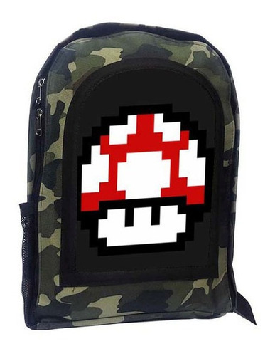 Mochila Camuflada Mario Bross A27