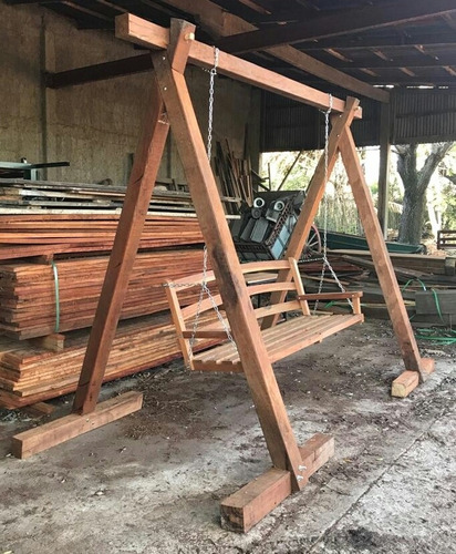 Hamaca De Jardin Con Soporte De Madera Dura Curupay Importad