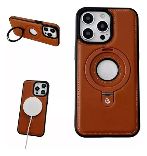 Sa De Funda De Cuero Invisible Para iPhone Funda Cuero Magnética