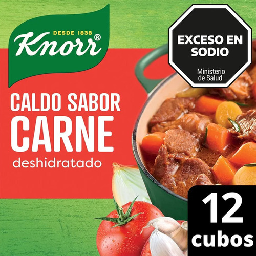 Knorr Caldo De Carne Con Vegetales   X 12 Cubos