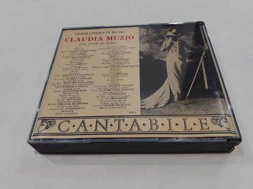 The Duse Of Song, Claudia Muzio - 2cd Mint Como Nuevo 10/10 (Usado)