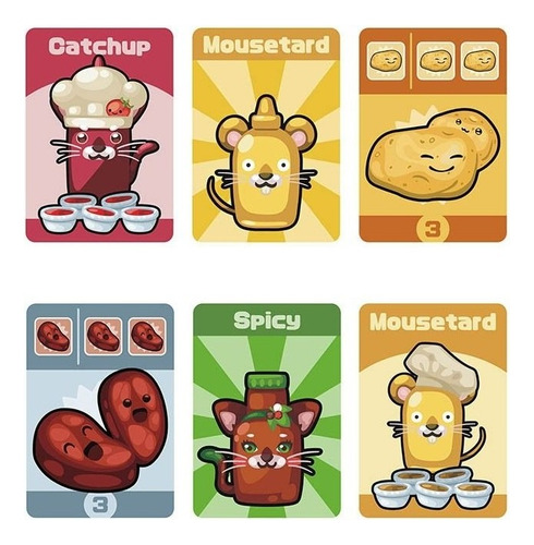 Catshup & Mousetard - Fast Food Battle - Juego De Mesa