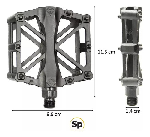 Pedales De Aluminio Con Reflejante Para Bicicleta Mtb Y Fixi