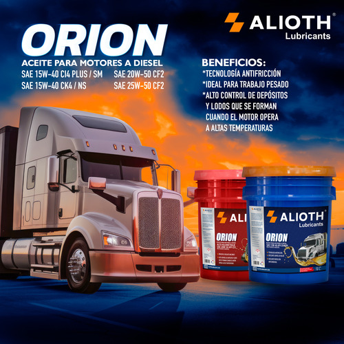 Orion Multigrado Mineral Ck4 Aceite Para Motor Diesel Cubeta